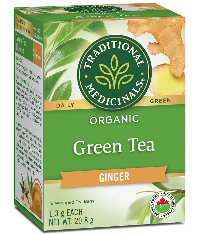 Organic Green Tea Ginger Traditional Medicinals
