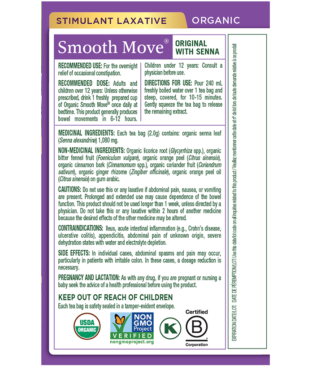 Organic Smooth Move® Tea Ingredients & Info