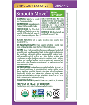 Organic Smooth Move® Peppermint Tea Ingredients & Info